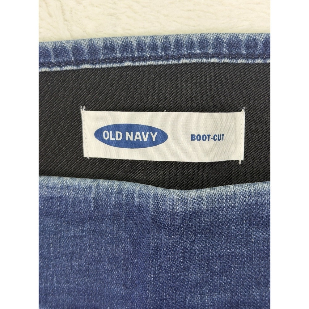 Old Navy Jeans Womens 18 Plus Blue Medium Wash High Rise Bootcut Pull On Stretch - Picture 7 of 9